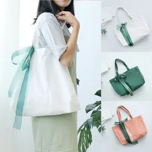 Эко сумка-мешок, складная посылка, сумки, холщовые сумки, многоразовые хлопковые сумки на одно плечо, сумка для покупок, Женская Складная хозяйственная сумка