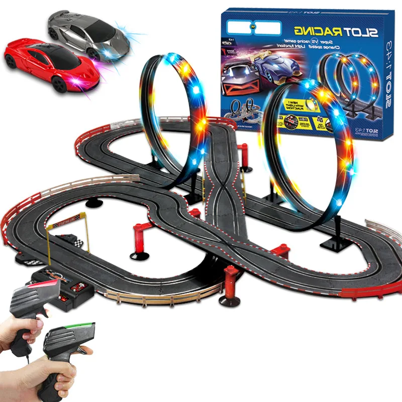 Электрический трек с дистанционным управлением игрушки для детей реквизит