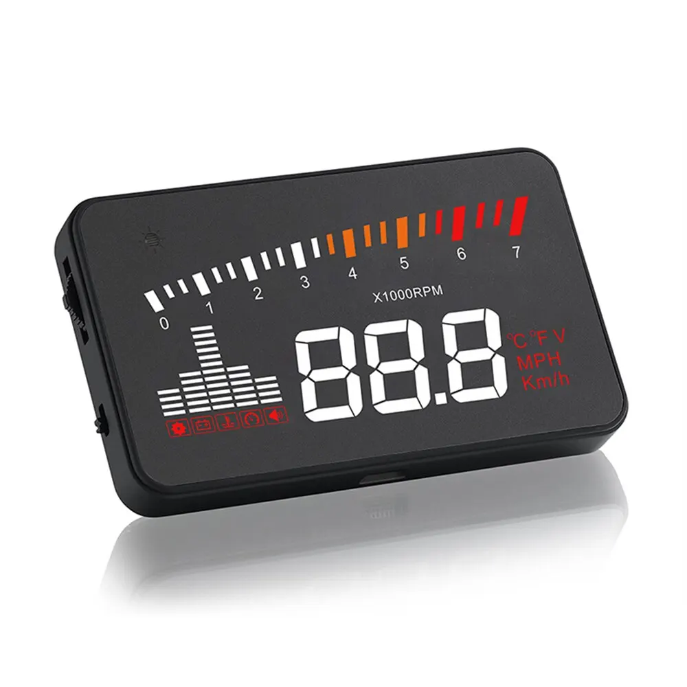 Автомобиль HUD OBD АВТОМАТИЧЕСКИЙ ЭЛЕКТРОННЫЙ Напряжение сигнализации на лобовое стекло Дисплей превышение скорости Предупреждение Системы проектор лобовое стекло