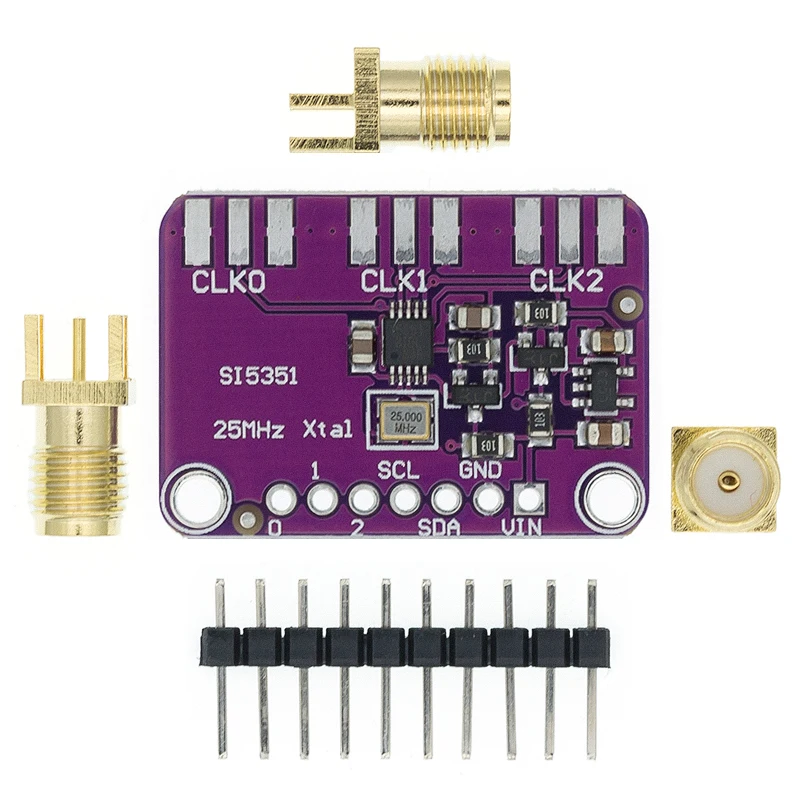 Модуль генератора сигналов для Arduino 3 в 5 пост. Тока Si5351A Si5351 I2C 8 кГц 160