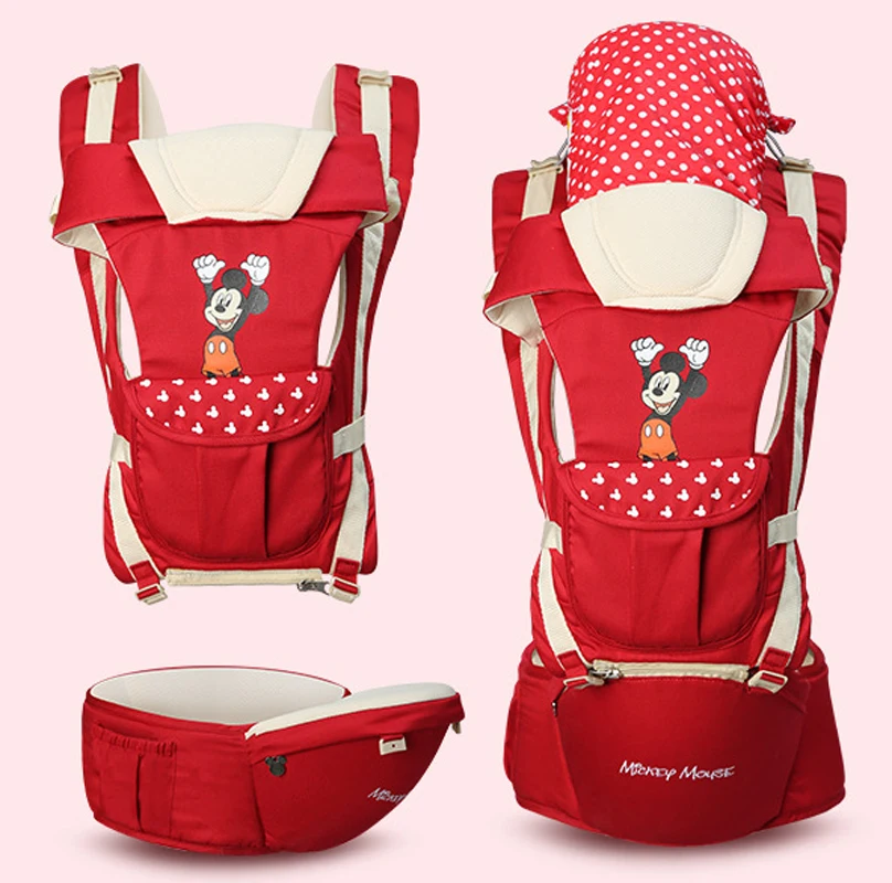 Disney Baby Carrier Слинг новорожденных Мягкие младенческие рюкзаки обёрточная бумага дышащая обёрточная бумага рождения удобный уход за ребенком