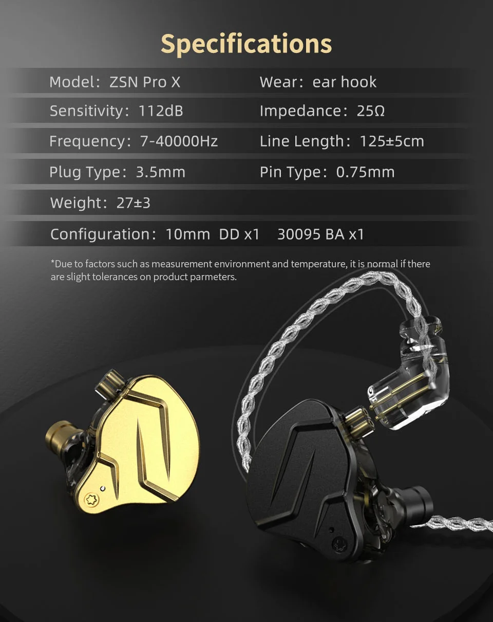 1DD KZ Headset Earphone Hybrid HIFI 