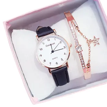 

New Korean Simple Style Watch Girl Student Retro College Style Exquisite All-match Quartz Wristwatches Hot