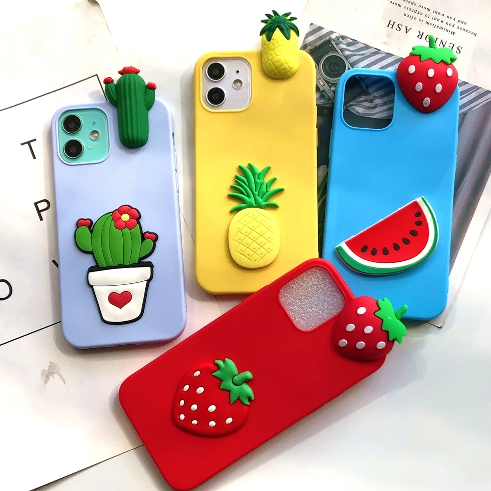 3D чехол для телефона Y5 2018 Huawei Y6 Y7 Y9 Prime 2019 Pouzdro сделай сам игрушка мультяшный кактус