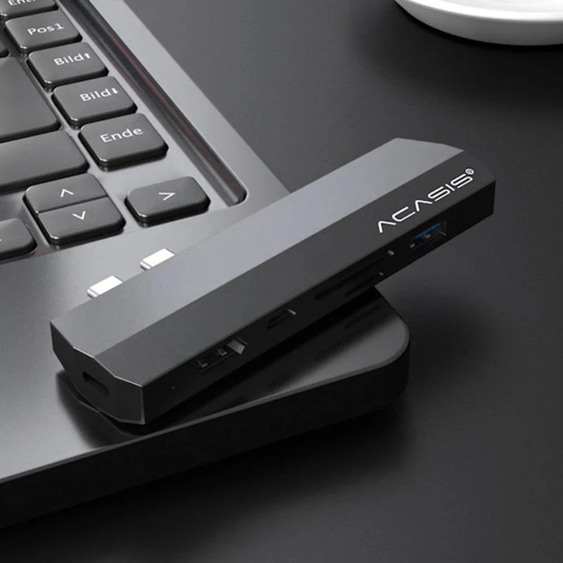 Usb type-C концентратор к HDMI адаптер 4K Thunderbolt 3 USB C концентратор с концентратором 3,0 TF sd-ридер слот PD для MacBook Pro/Air