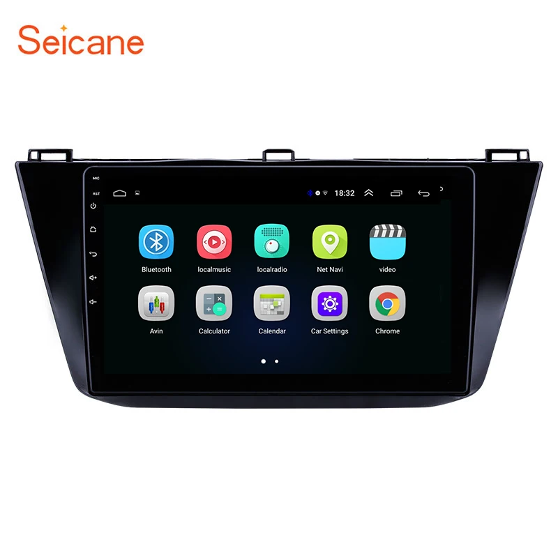 Seicane 9 &quotAndroid 8 1 Автомобильная стереомагнитола с GPS для VW Volkswagen Tiguan 2016 2017 2018
