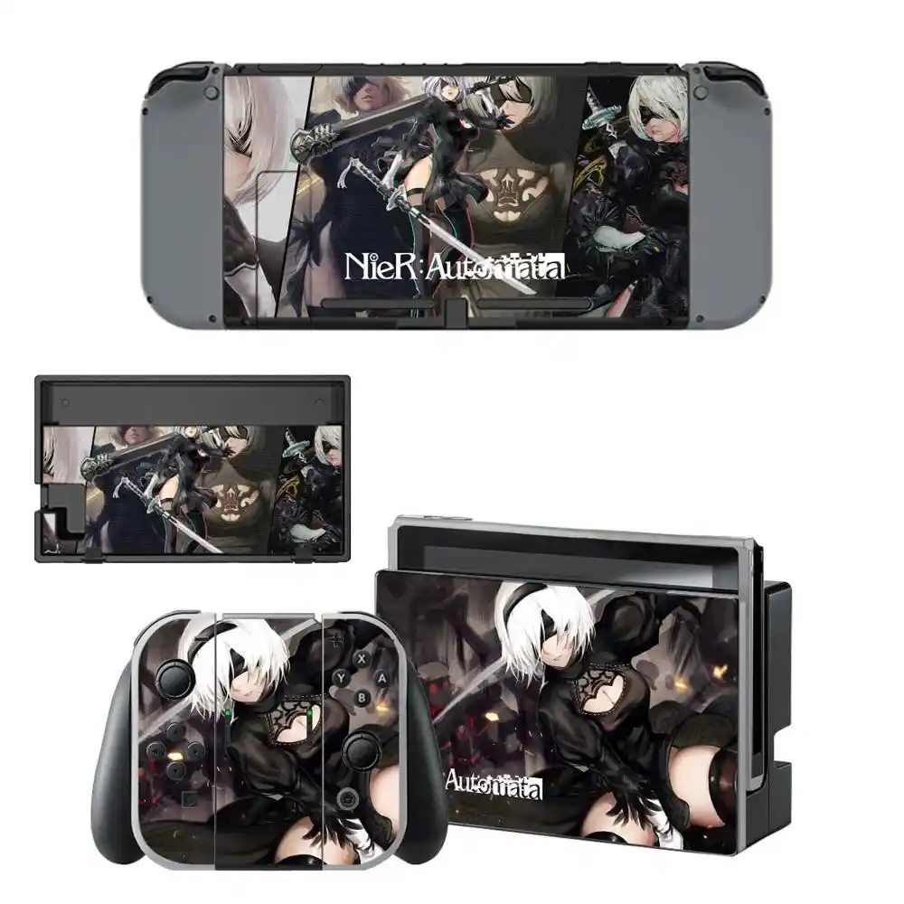 Nintendoswitch Skin Nier Automata Nintend Switch Stickers For Nintendo Switch Console Joy Con Controller Dock Skins Stickers Stickers Aliexpress