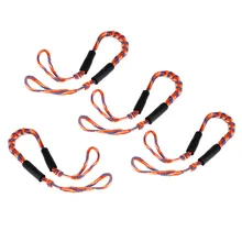 Упаковка из 4 мягких петель Завязывающиеся ремни-3,5 фута полиэстер лямки Банджи шнур для морской лодки док-станция-оранжевый и синий