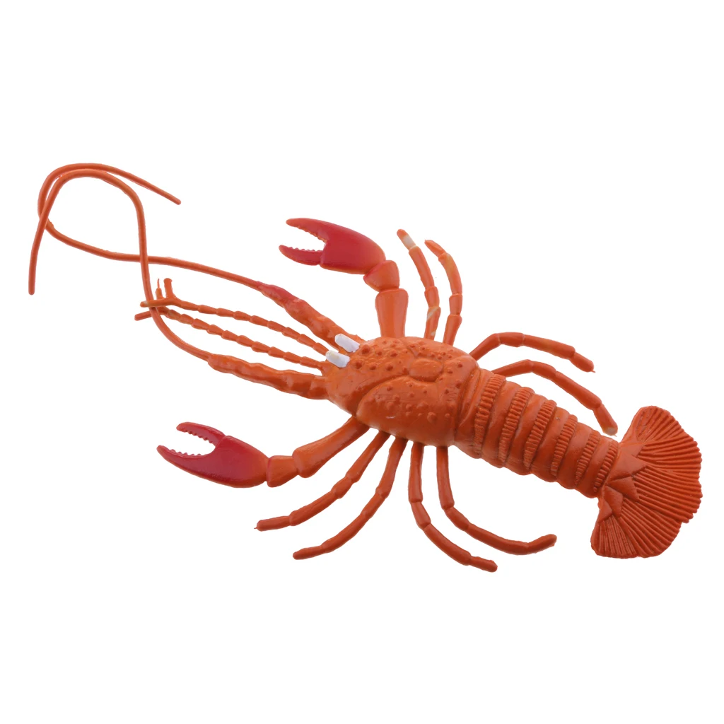 Aquarium Plastic   Tank Artificial Lobster Ornament PVC Vivid Lobster 