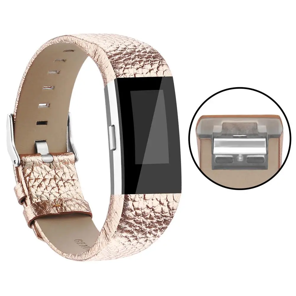 Умный Фитнес-браслет наручный ремешок на замену ремешок для FitBit Charge 2 Натуральная кожа ремешок для FitBit Charge 2