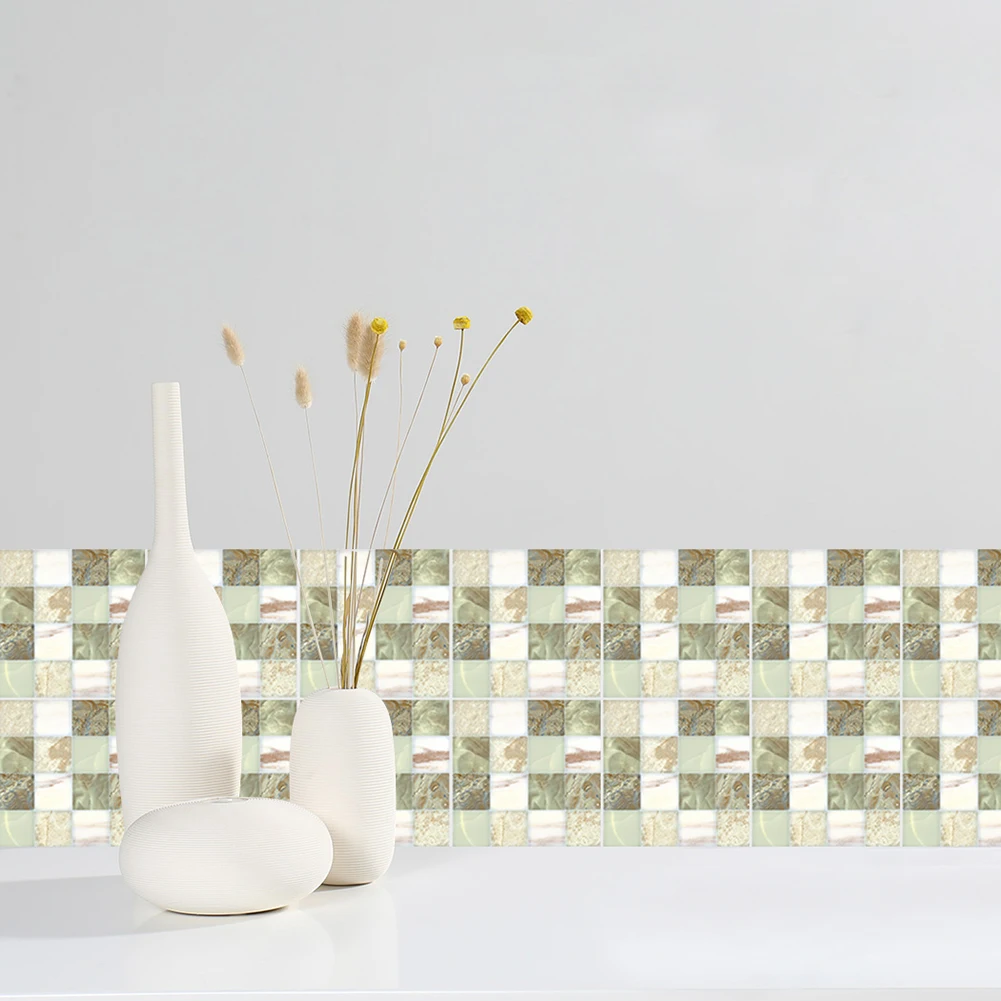 Наклейка на стену в стиле ретро мозаика для кухни водостойкая утолщенная матовая