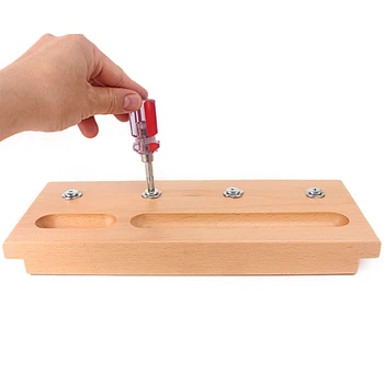 

Montessori Teaching Aids Screw Bolts Inner Hexagon Screw Set Cross Screw Set Hex Screw Set Kid Screwdriver Educationl Boys Gift
