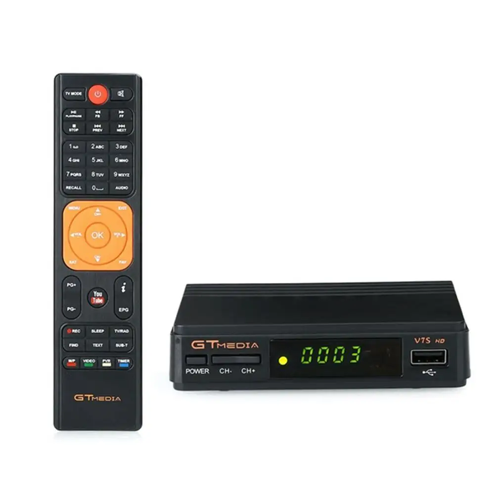 2019 беспроводной спутниковый приемник цифровая коробка Freesat/Gt медиа V7S HD fta dvb S2 V7HD