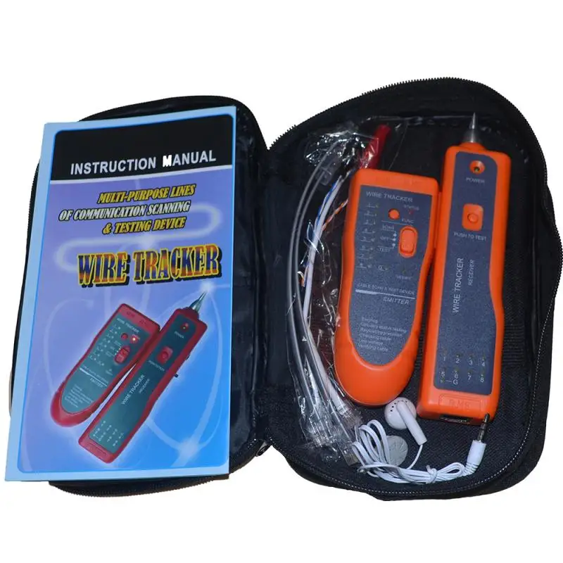 Hot Sale RJ11 RJ45 Cat5 Cat6 Telephone Wire Tracker Tracer Toner Ethernet LAN Network Cable Tester Detector Line Finder