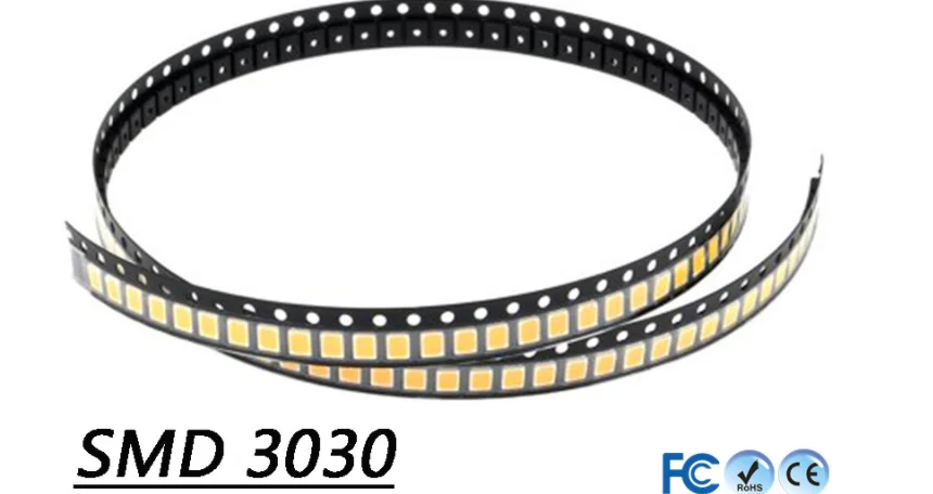 100PCS SMD LED 2835 3030 Chip 0.5W 1W 3V 6V 4000K White warm RED BLUE YELLOW PINK Ultra Bright LED Light smd Emitting Diode Lamp