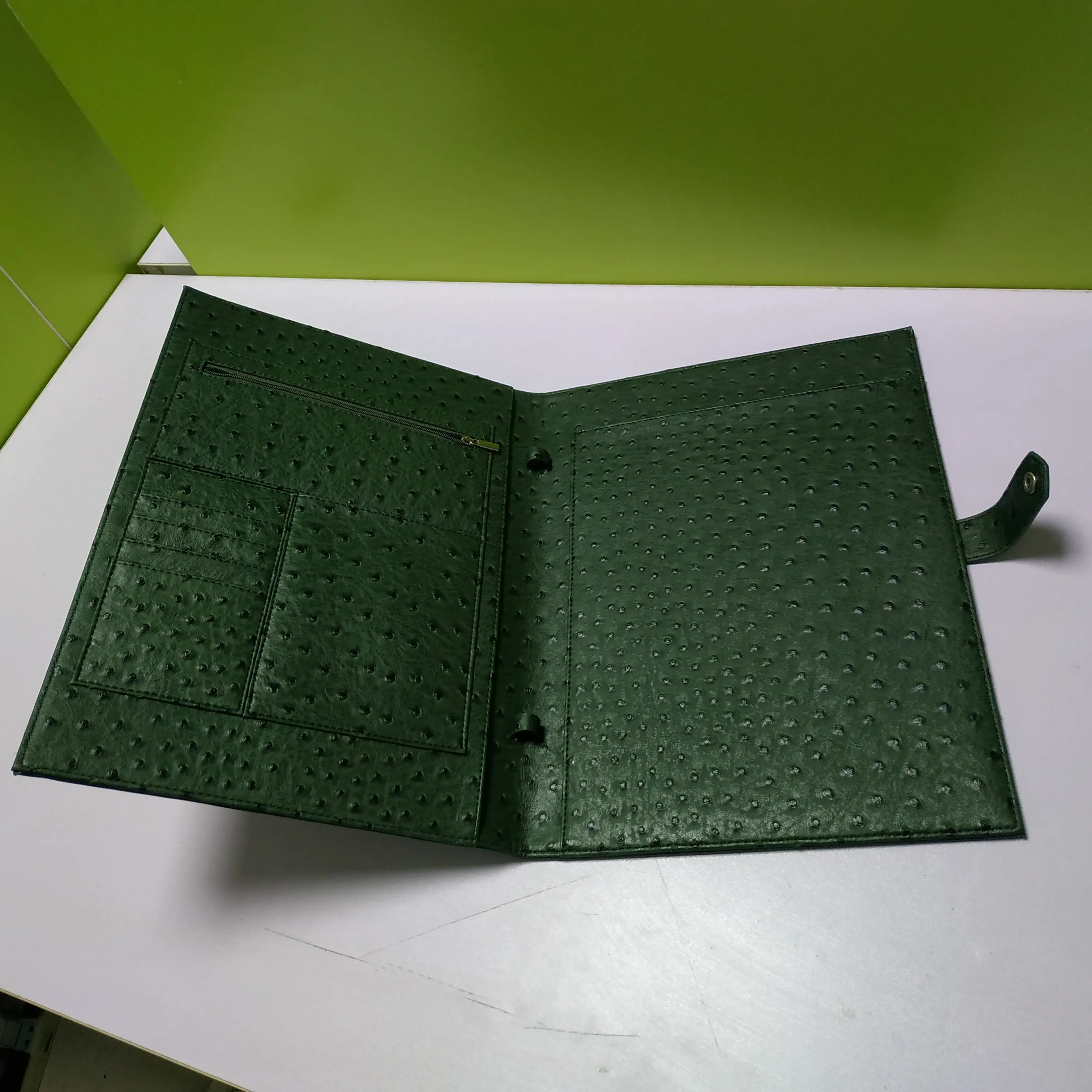 

A4 Clipboard Folder Portfolio Python/Ostrich/Crocodile Organizer Sturdy Office Manager Clip Writing Pads Legal Paper
