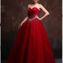 Новинка, Красное Бальное Платье, бальное платье, расшитое бисером, на шнуровке, милое 16 платье, вечерние платья на выпускной, дебютантное платье, Vestido De 15 Anos BM220