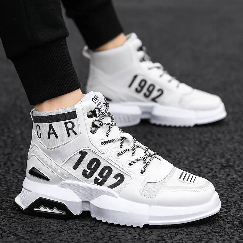 

Autumn Trend MEN'S SHOES 2019 New Style Versatile Air Force Shoes-Style Athletic Shoes Hight-top Anti-slip Basketball Shoes