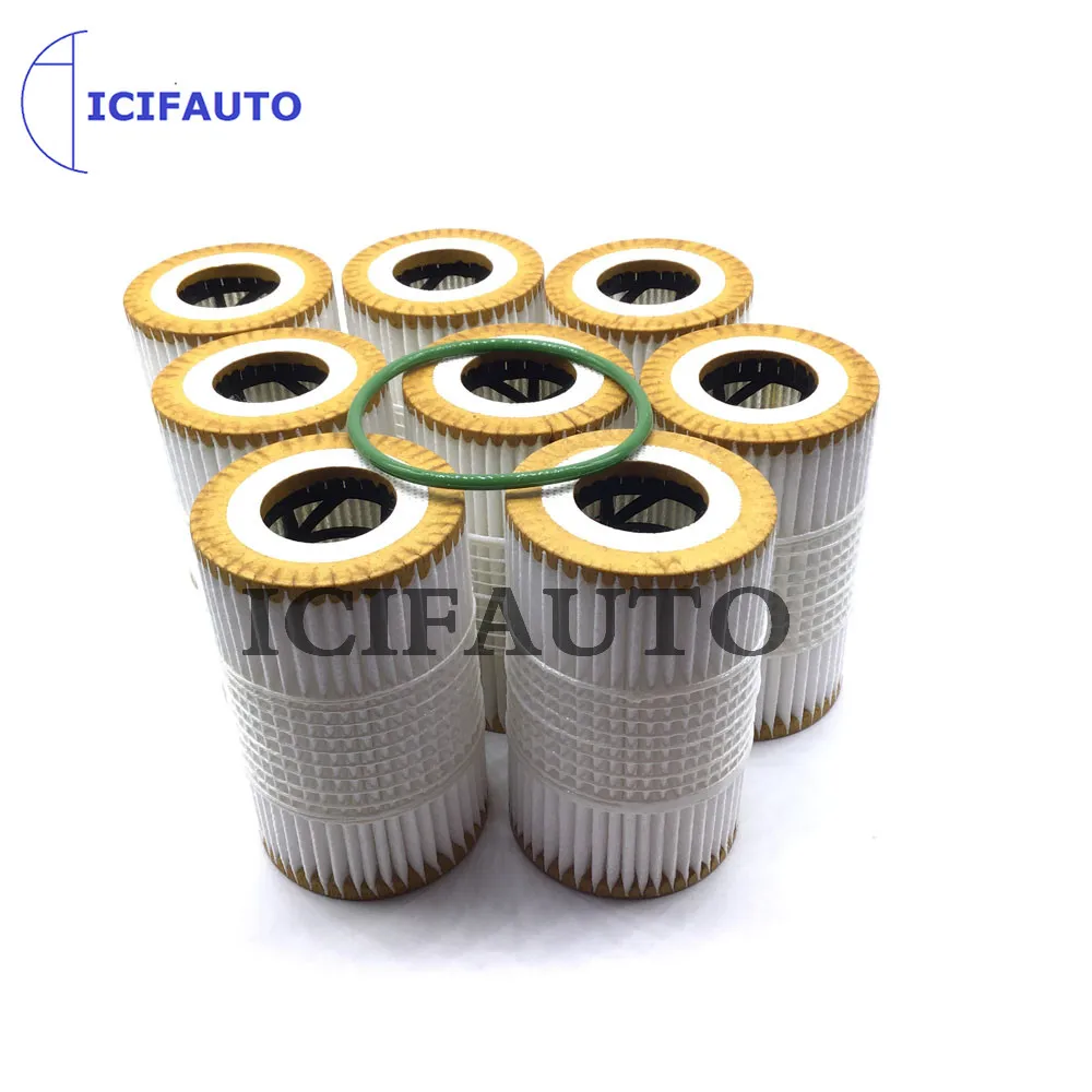 

8 X New Engine Oil Filter with Gasket for Audi A6 A7 A8 Q7 C7 M4 3.0T 06E115562H 06E-115-562-H
