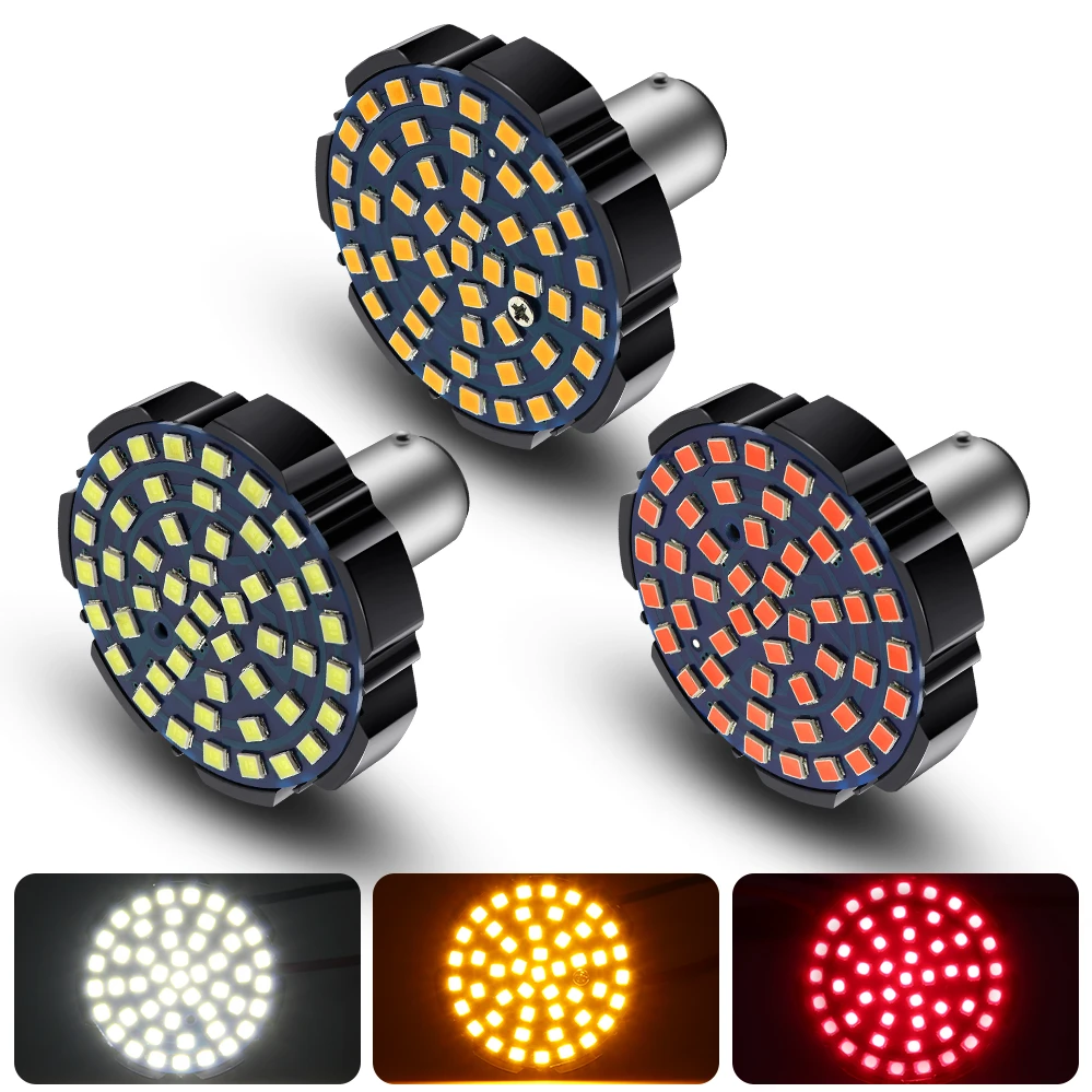 2" 1156 Front or Rear LED Turn Signals Bulb Light Kit Compatible with