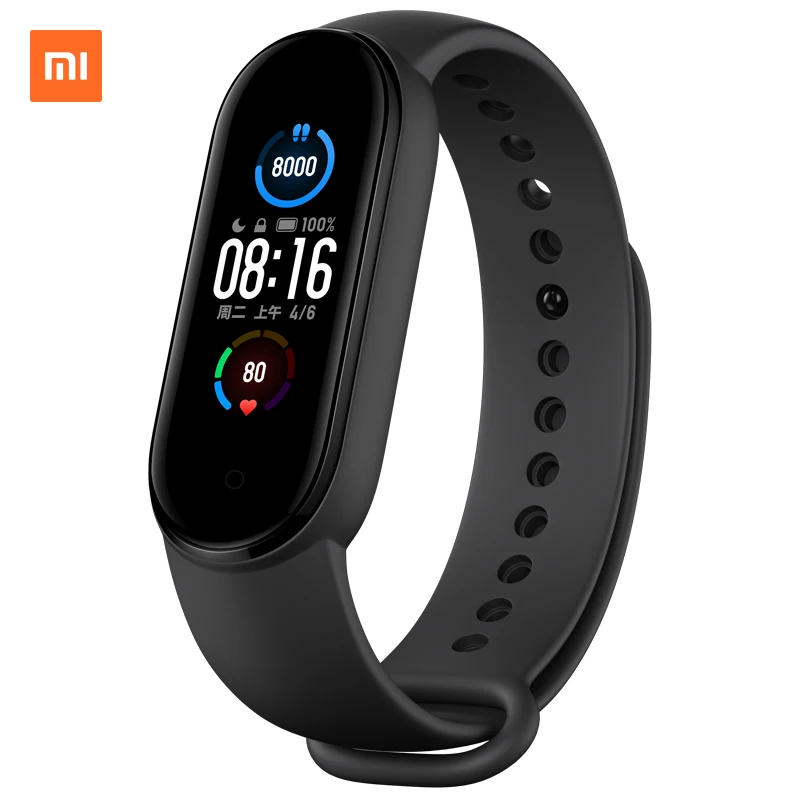 Global Version Xiaomi Mi Band 5 Bracelet 4 Color AMOLED Screen Smartband Miband Sport 5 Fitness Traker Smart Band Bluetooth