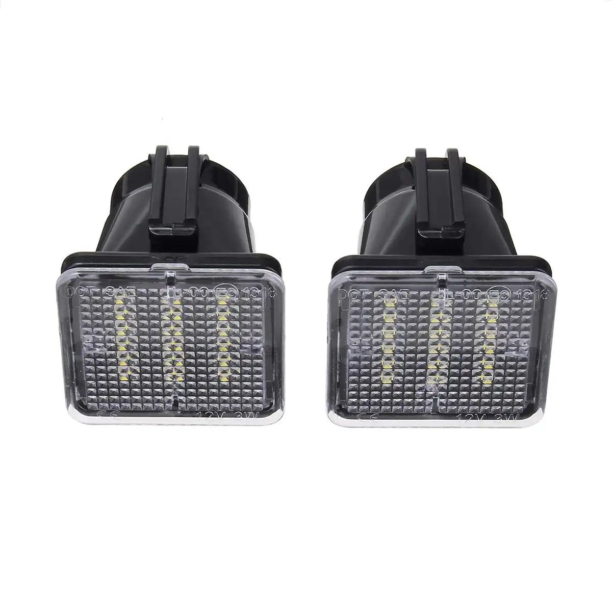 1 пара полный 18 SMD СВЕТОДИОДНЫЙ черный номерной знак лампы Корпус задний фонарь для Toyota Tacoma-19 для Tundra-19