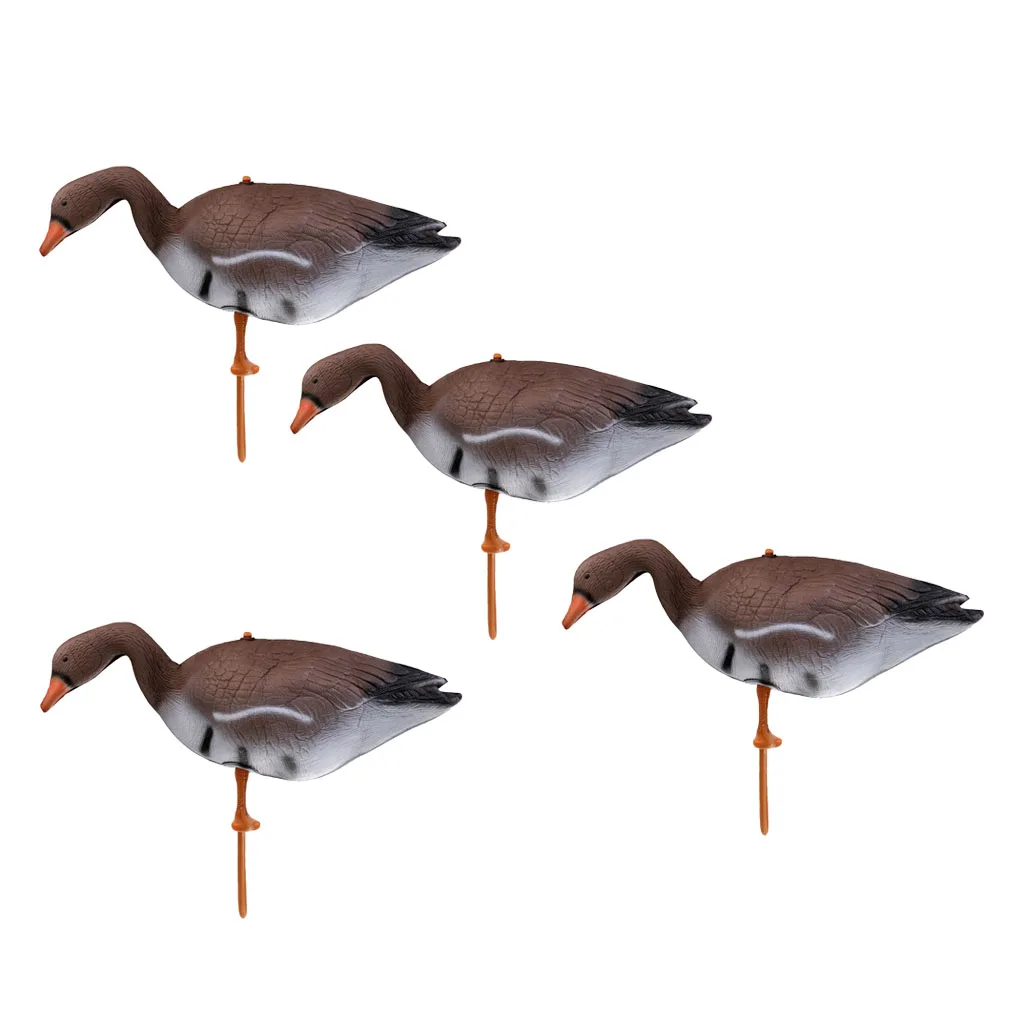 Swan Decoy Pond Bird Deterrent Decoration Hunting Floating Decoys Ornamental, Pack of 4
