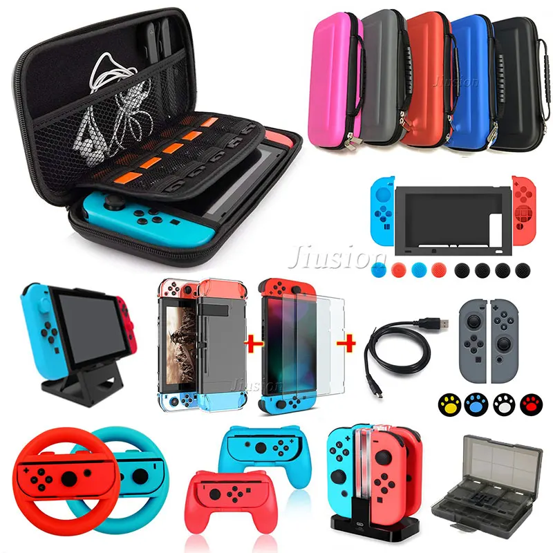 Игровой набор аксессуаров для Nintendo Switch Жесткий Чехол дорожная сумка хранения