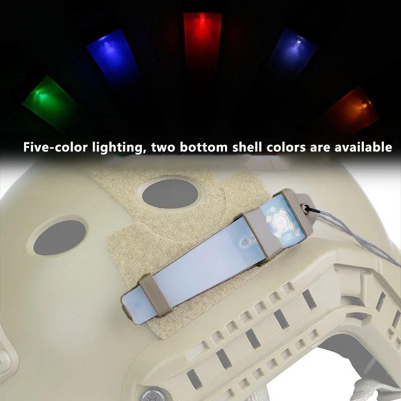 Perfect Riding Tactical Helmet Light Strobe Signal Light Survival Waterproof Lamp Light Activities Camping Cycling Silicone Constant 3