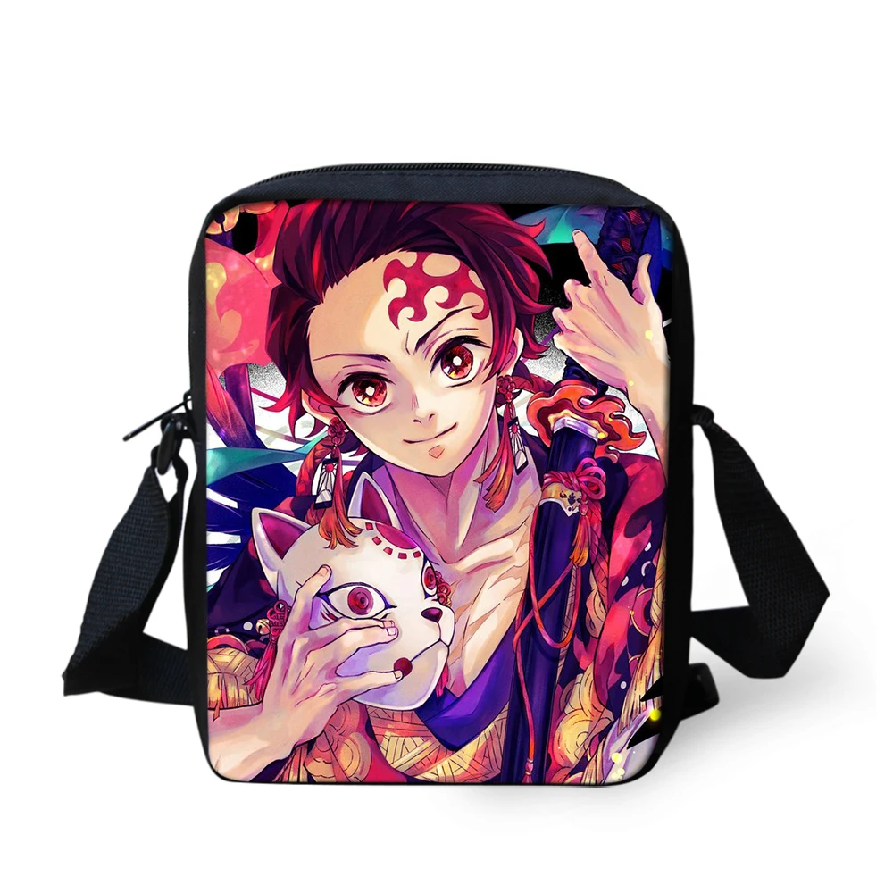 CDGX2093E Demon Slayer: Kimetsu no Yaiba маленькие сумки-мессенджеры для мальчиков-подростков мини-сумка на плечо для девочек маленькая Повседневная Сумка кросс-боди слинг сумки - Цвет: CDGX2093E