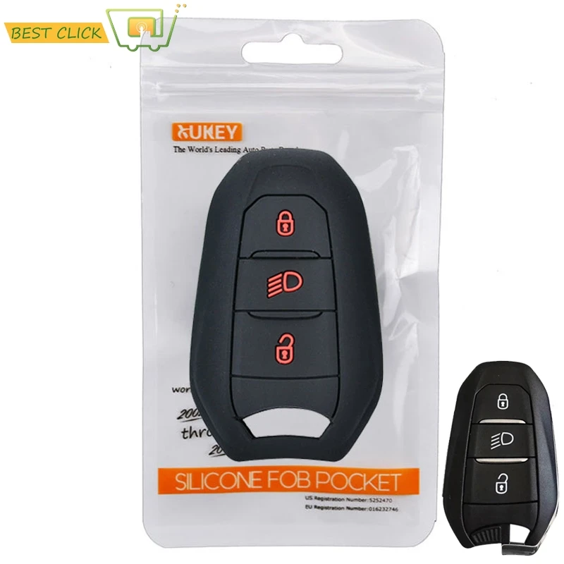 Силиконовый чехол для ключей от машины Peugeot 208 308 508 Citroen C4 DS3 DS5 DS6 без ключа пульт