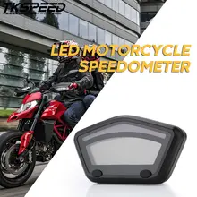 Мотоцикл манометр панель Спидометр Оранжевый Синий ЖК цифровой тахометр одометр для скутера Мотокросс ATV эндуро аксессуары