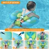 Baby Swimming Float Ring Inflatable Infant Floating Kids Swimming Pool Accessories Circle Bathing Inflatable Double Raft Rings 4