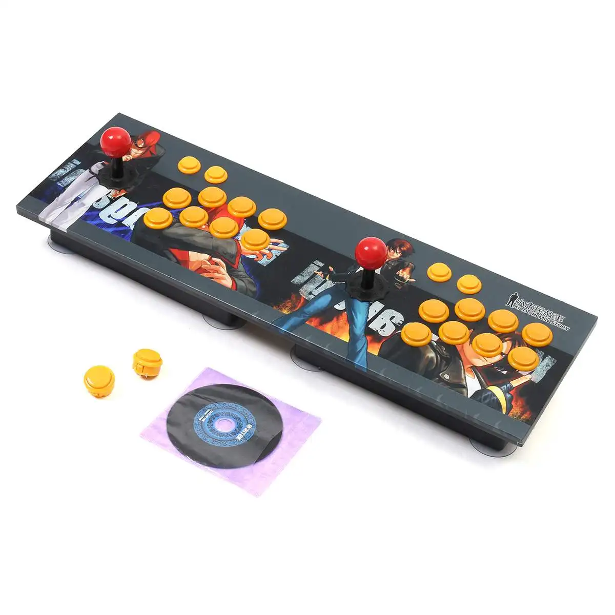 Double Arcade Stick Video Game Joystick 8 Button Controller Console PC USB 2 Player Video Game Machine Game Playing Accessories