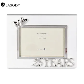 

25th/50th Anniversary Birthday 4x6 Inch Picture Frame Photo Gift for 25th 50th Birthday Anniversary Gifts