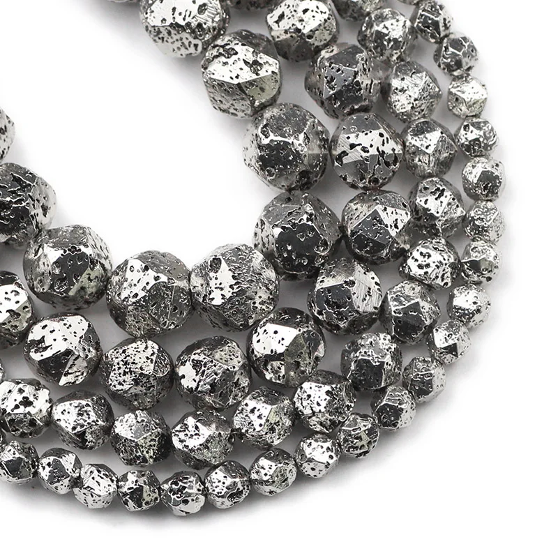 Antique Rose Gold Volcanic Lava Stone Beads for Jewelry Making & DIY Bracelets