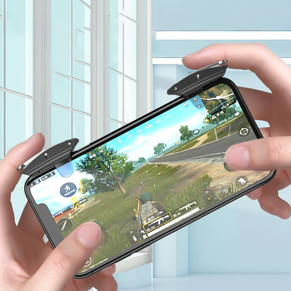 Kebidu геймпад джойстик для PUBG джойстик триггер огонь Кнопка Aim L1 R1 ключ L1R1 шутер контроллер для PUBG мобильный телефон игровой коврик