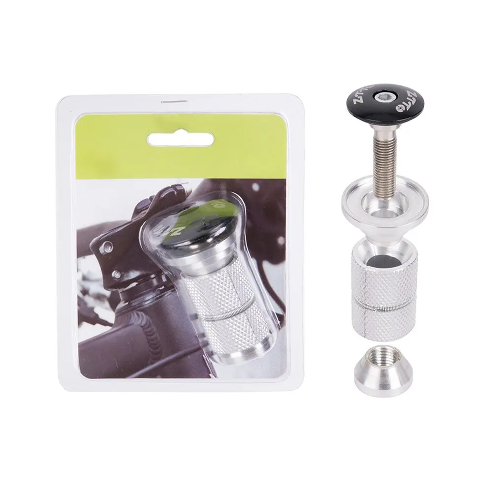 

Durable Aluminum Alloy Bike Fork Steerer Headset Expander Plug Compression Compressor Adjuster Top Cap Plug for Bike