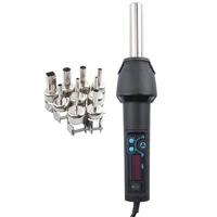 Fast 650W LCD adjustable electronic hot air gun desoldering station IC SMD BGA + nozzle 650W 1