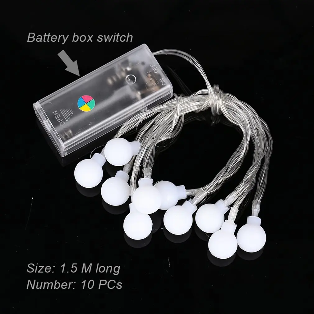 

1.5M 10 LED Star Light String Led Ball Flashing String Outdoor Waterproof Christmas Day Decorative Lights