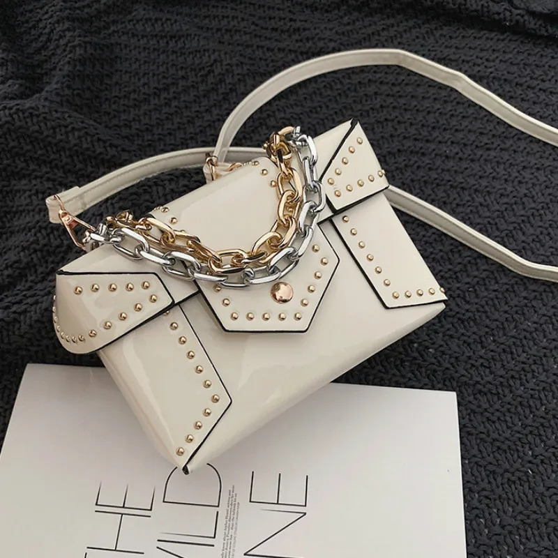 

Jlulu Unique Designer Leather Handbags Patent Leather Crossbody Bags for Women Brand Shoulder Messenger Bag Bolsa Mujer