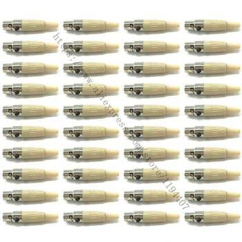 

40pcs DIY 4pin Stereo Screw Lock Connector for shure Microphone Spare Plug adapter 3 pin