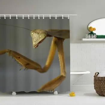 

Standard Printed Shower Curtain Animal Praying Mantis Bath Curtain