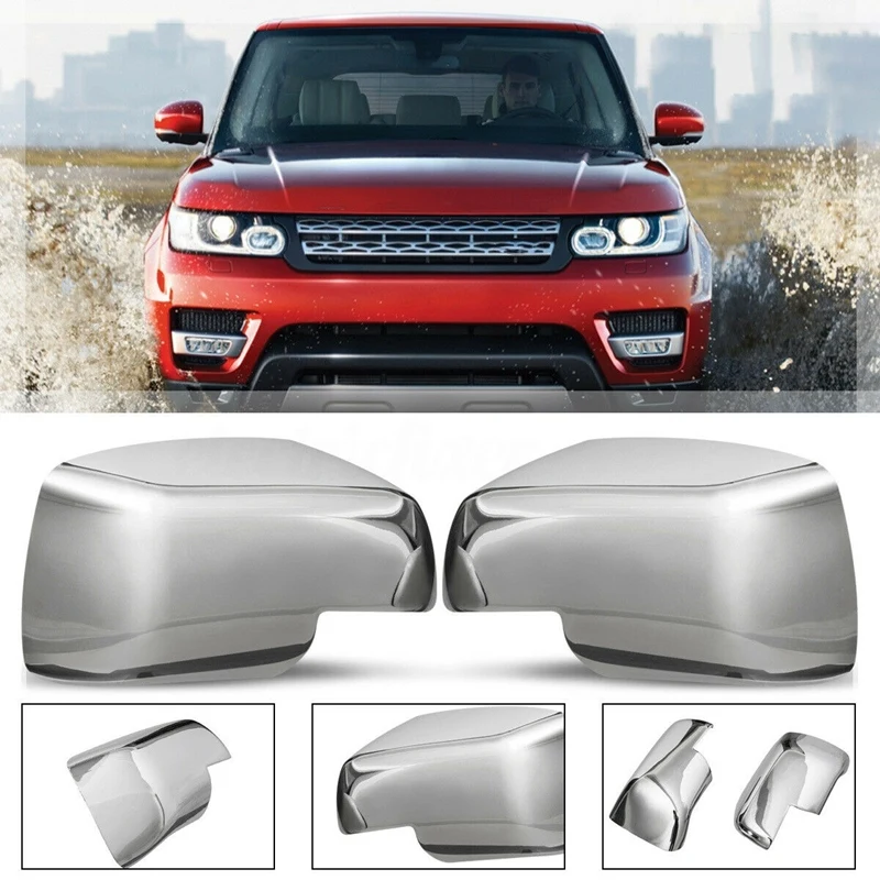 1 пара полный хром крыло боковое зеркало крышки для Land Rover Дискавери freelander 2