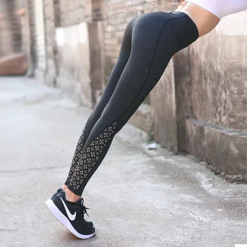 

Pulse Chang 2019 new high elastic cationic thin women's fitness pants offset printing women's lady pants leggings