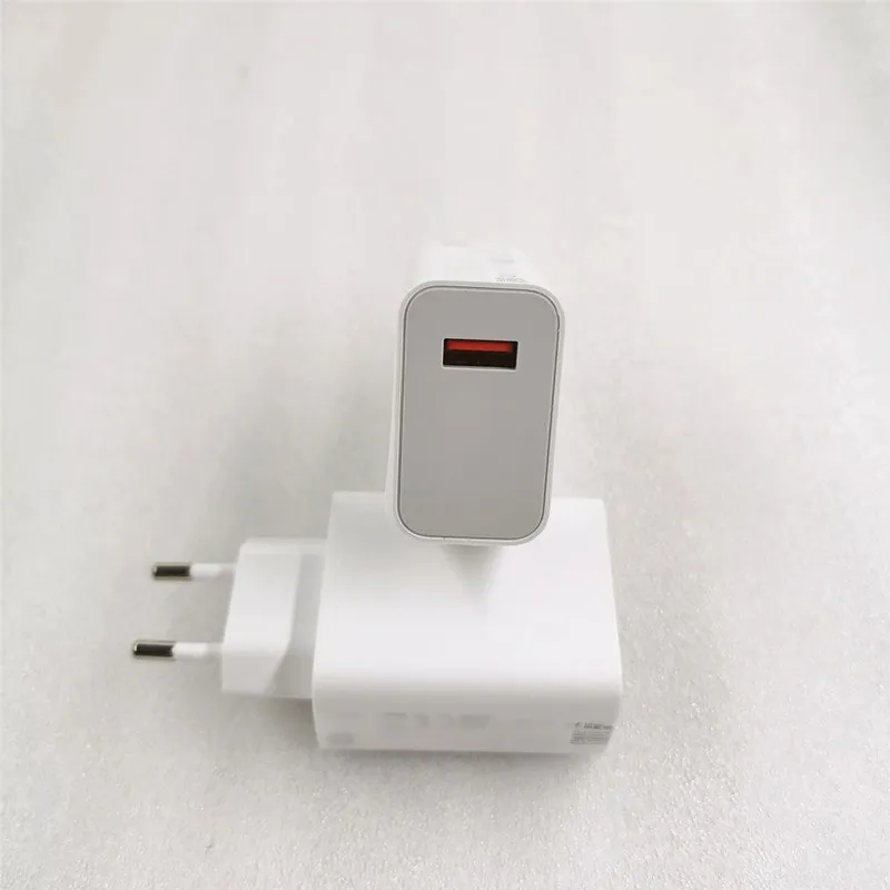 Cargador Xiaomi MDY-11-EX usb-a de pared con cable carga rápida blanco