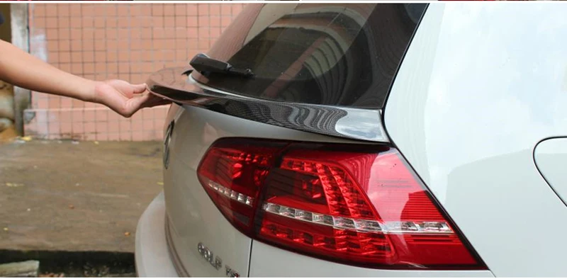 MK7 R углеродного волокна задний крыша спойлер, крыло, багажник для Volkswagen Golf 7 VII МК 7 R& R-Line& GT-я модель