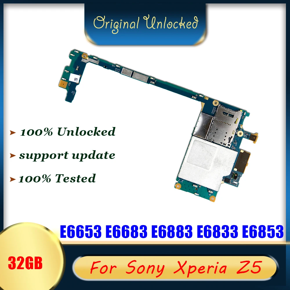 Оригинальная материнская плата LISFG для Sony Xperia Z5 E6653 E6683 E6883 E6833 E6853 разблокированная
