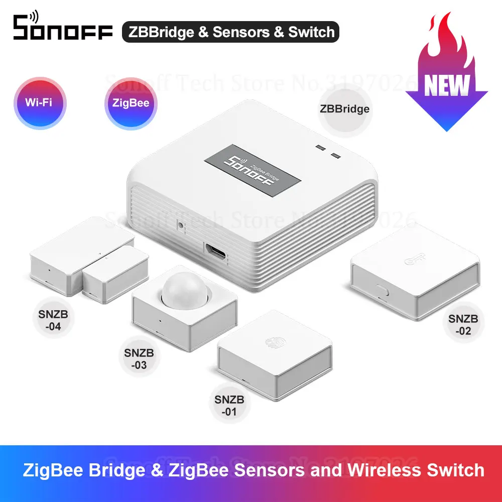 Беспроводной переключатель Sonoff ZBBridge Zigbee Bridge датчик температуры и влажности