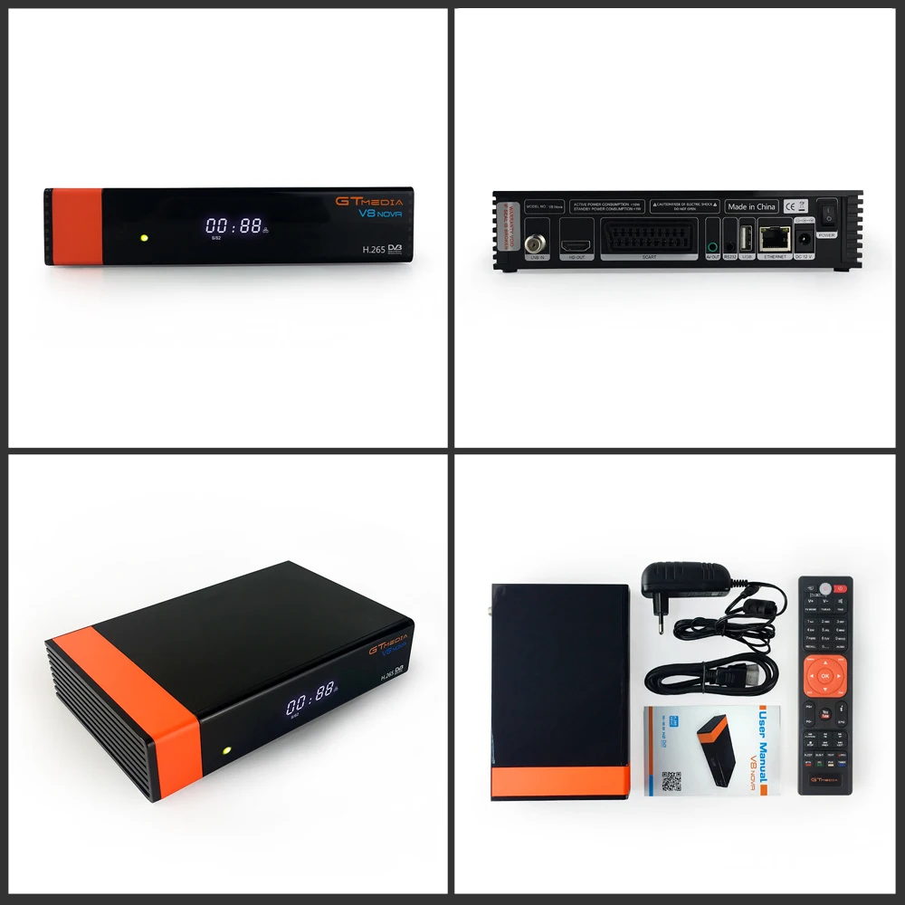 GTMedia V8 Nova Full HD DVB-S2 спутниковый ресивер Встроенный wifi Поддержка h.265 cccam Freesat V9 Супер Обновление из Испании рецептор